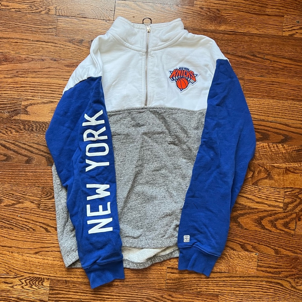 NY Knicks Half Zip Sweatshirt